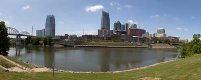 nashville panorama- tennessee Arkivbilder