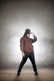 Nastoletni żeński dancingowy Hip-hop podstawowa poza taniec zdjęcie royalty free Nastoletni żeński dancingowy Hip-hop podstawowa poza taniec zdjęcie royalty free
