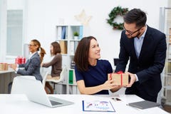 Natale in ufficio fotografie stock Natale in ufficio fotografie stock