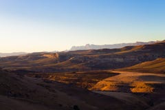 Nationaal het Parkpanorama van Golden Gatehooglanden, Zuid-Afrika Stock Fotografie Nationaal het Parkpanorama van Golden Gatehooglanden, Zuid-Afrika Stock Fotografie