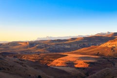 Nationaal het Parkpanorama van Golden Gatehooglanden, Zuid-Afrika Royalty-vrije Stock Foto Nationaal het Parkpanorama van Golden Gatehooglanden, Zuid-Afrika Royalty-vrije Stock Foto