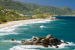 Nationaal Natuurreservaat Tayrona in Colombia stock afbeelding Nationaal Natuurreservaat Tayrona in Colombia stock afbeelding