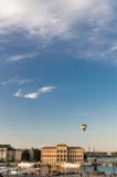National Museum of Fine Arts with hot air balloon, Stockholm, Sw royalty free stock photography National Museum of Fine Arts with hot air balloon, Stockholm, Sw royalty free stock photography