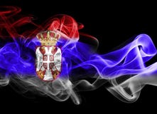 Serbia national smoke flag royalty free stock image Serbia national smoke flag royalty free stock image