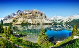 Nationalpark des bow See-, Banff, Kanada stockbilder Nationalpark des bow See-, Banff, Kanada stockbilder