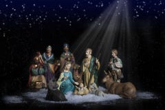 nativity för 2 jul arkivbild nativity för 2 jul arkivbild