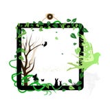 Natura i zwierzę przyroda w ramowym portrecie z czarodziejską fantazją ilustracja wektor Natura i zwierzę przyroda w ramowym portrecie z czarodziejską fantazją ilustracja wektor