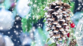Natural Christmas tree pine cone