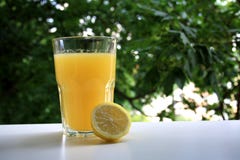 Natural Lemonade in the garden stock images Natural Lemonade in the garden stock images