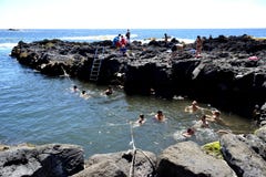Natural Pool of Ponta da Ferraria, Sao Miguel, Azores, Portugal