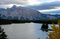 Nature of Lake Minnewanka 8 royalty free stock images Nature of Lake Minnewanka 8 royalty free stock images