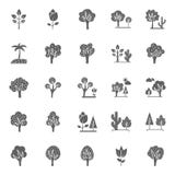 Nature, Parks and Trees Isolated Vector Icons Set that can be easily modified and Edit in any Size or Color royalty free illustration Nature, Parks and Trees Isolated Vector Icons Set that can be easily modified and Edit in any Size or Color royalty free illustration