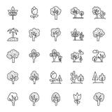 Nature, Parks and Trees Isolated Vector Icons Set that can be easily modified and Edit in any Size or Color stock illustration Nature, Parks and Trees Isolated Vector Icons Set that can be easily modified and Edit in any Size or Color stock illustration
