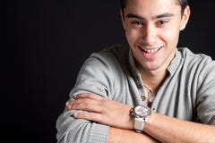 naturligt leende för lycklig joyful man royaltyfri fotografi naturligt leende för lycklig joyful man royaltyfri fotografi