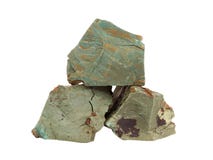 Natuurlijke steekproeven van Volkonskoite-mineraal op witte achtergrond Royalty-vrije Stock Fotografie Natuurlijke steekproeven van Volkonskoite-mineraal op witte achtergrond Royalty-vrije Stock Fotografie