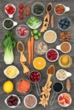 Natuurlijke voeding om het het Verouderen Proces te vertragen stock afbeelding Natuurlijke voeding om het het Verouderen Proces te vertragen stock afbeelding