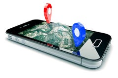 Navegación móvil del GPS Navegación móvil del GPS