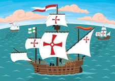 Naves de Columbus libre illustration Naves de Columbus libre illustration