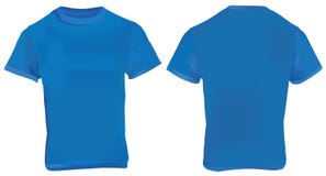 Download Men's Blank Blue V-Neck Shirt Template Stock Image - Image ...