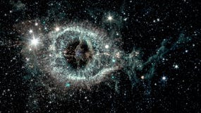 A nebulosa da hélice imagem de stock A nebulosa da hélice imagem de stock