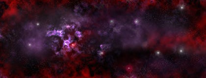 Nebulosa de las estrellas en el espacio profundo ilustración del vector Nebulosa de las estrellas en el espacio profundo ilustración del vector