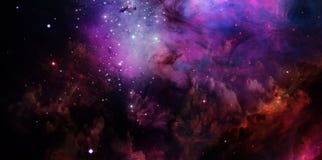 Nebulosa och stjärnor i utrymme