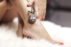 Necklace And Leg Stock Photos Necklace And Leg Stock Photos