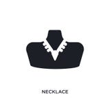 necklace isolated icon. simple element illustration from woman clothing concept icons. necklace editable logo sign symbol design stock illustration necklace isolated icon. simple element illustration from woman clothing concept icons. necklace editable logo sign symbol design stock illustration