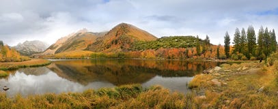 Nedgångfärger i toppiga bergskedjan berg Kalifornien royaltyfri bild Nedgångfärger i toppiga bergskedjan berg Kalifornien royaltyfri bild
