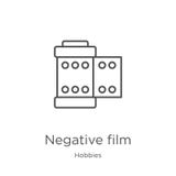 negative film icon vector from hobbies collection. Thin line negative film outline icon vector illustration. Outline, thin line stock illustration negative film icon vector from hobbies collection. Thin line negative film outline icon vector illustration. Outline, thin line stock illustration