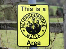 This is a Neighbourhood Watch Area sign stock image This is a Neighbourhood Watch Area sign stock image