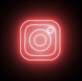 Facebook Socialmedia Neon Pink Glowing Logo Instagram Neon Png Transparent Png Kindpng