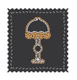 Neon lamp vector icon on black background. royalty free illustration Neon lamp vector icon on black background. royalty free illustration
