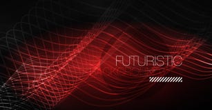 Neon lines wave background. Abstract composition stock illustration Neon lines wave background. Abstract composition stock illustration
