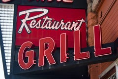 Neon Restaurant Grill Sign