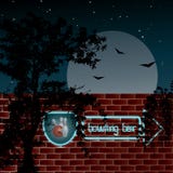Neon Sign Bowling Bar On The Wall Stock Photography Neon Sign Bowling Bar On The Wall Stock Photography