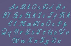 Neon tube hand drawn alphabet font royalty free stock photography Neon tube hand drawn alphabet font royalty free stock photography