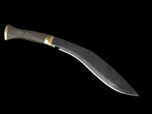 Nepali Kukri-cold steel Gurkha -3D render stock illustration Nepali Kukri-cold steel Gurkha -3D render stock illustration