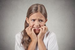 Nervous anxious stressed teenager girl royalty free stock photo Nervous anxious stressed teenager girl royalty free stock photo