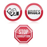 Nessun doni, segnale di pericolo rosso di corruzione di sto Fotografia Stock Libera da Diritti Nessun doni, segnale di pericolo rosso di corruzione di sto Fotografia Stock Libera da Diritti