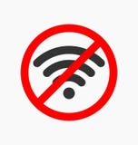 Nessun'icona di wifi illustrazione vettoriale Nessun'icona di wifi illustrazione vettoriale