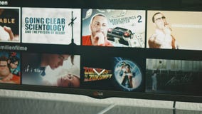 Netflix app on LG Smart TV stock footage Netflix app on LG Smart TV stock footage