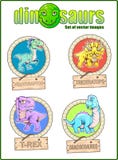 Nette Dinosaurier, Satz lustige Vektorbilder Lizenzfreies Stockbild Nette Dinosaurier, Satz lustige Vektorbilder Lizenzfreies Stockbild