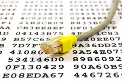 Network Cable And Encryption Key Stock Photography