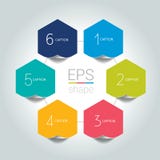 Network connected speech diagram. Hexagon presentations with text box. Infographic. 6 step design. Royalty Free Stock Photography Network connected speech diagram. Hexagon presentations with text box. Infographic. 6 step design. Royalty Free Stock Photography