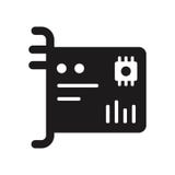 Network Interface Card icon. Trendy Network Interface Card logo royalty free illustration Network Interface Card icon. Trendy Network Interface Card logo royalty free illustration