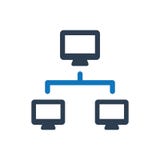 Network sharing icon stock illustration Network sharing icon stock illustration