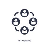 Networking ikona na białym tle Prosta element ilustracja od dział zasobów ludzkich pojęcia ilustracja wektor Networking ikona na białym tle Prosta element ilustracja od dział zasobów ludzkich pojęcia ilustracja wektor