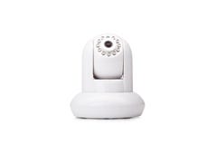 Neue moderne gerundete USB-Web-Kamera lokalisiert auf einem weißen Hintergrund Eine nützliche Computerausrüstung Kopieren Sie Pla lizenzfreie stockfotografie Neue moderne gerundete USB-Web-Kamera lokalisiert auf einem weißen Hintergrund Eine nützliche Computerausrüstung Kopieren Sie Pla lizenzfreie stockfotografie