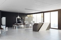Neues Büro mit Aufnahme stock abbildung Neues Büro mit Aufnahme stock abbildung